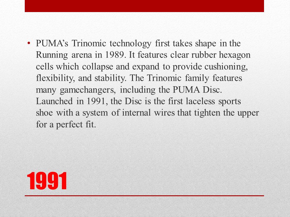 puma trinomic technology