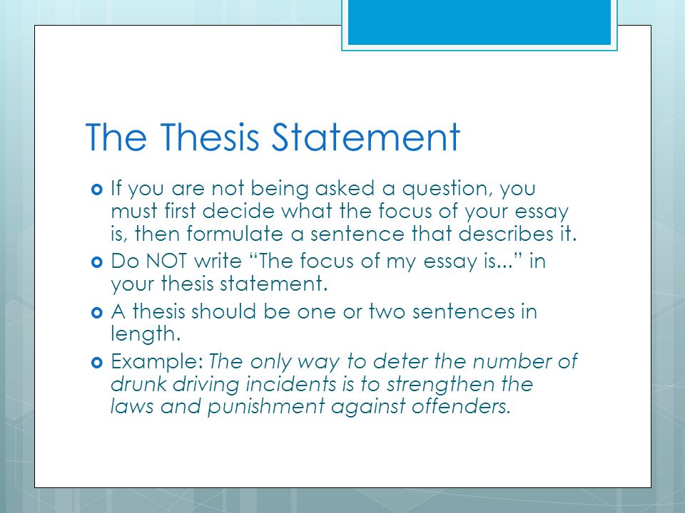 drinking and driving essay introduction