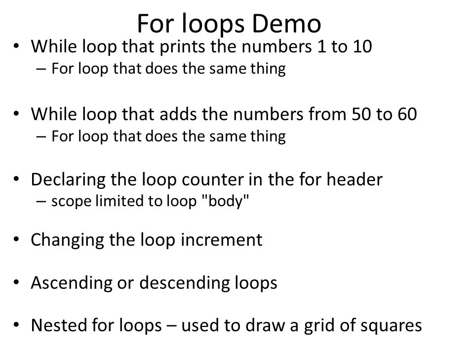 Lec 21 More Fun with Arrays: For Loops. Agenda Some backfill for Lab 20 ...