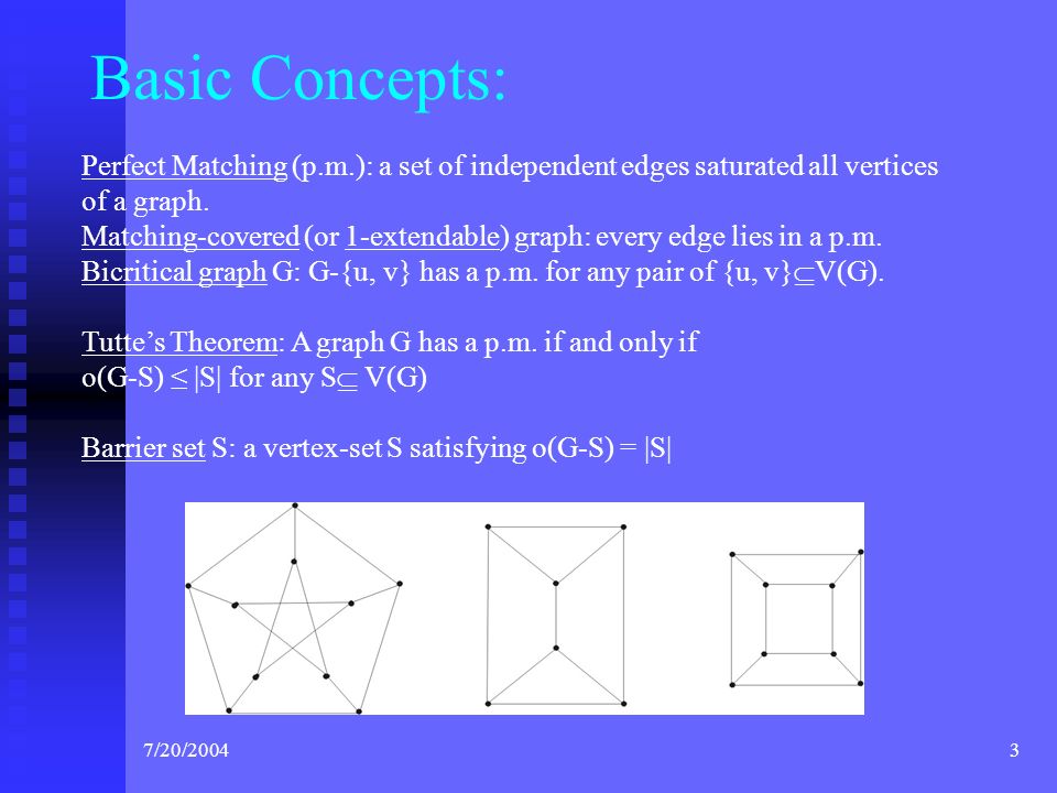 Decomposition Theory In Matching Covered Graphs Qinglin Yu Nankai U China U C Cariboo Canada Ppt Download