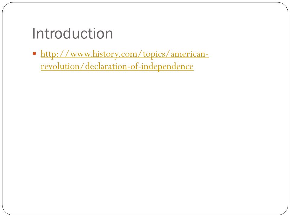 preface declaration of independence