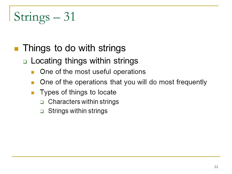 1 Java Strings Dr. Randy M. Kaplan. 2 Strings – 1 Characters are a ...