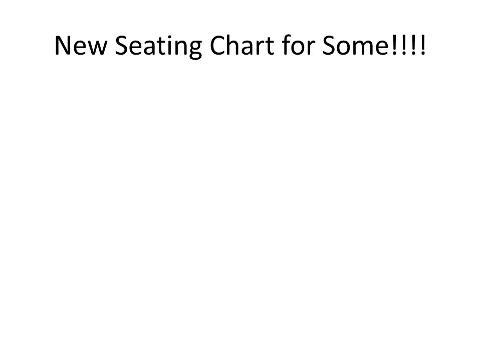 Seating Chart List