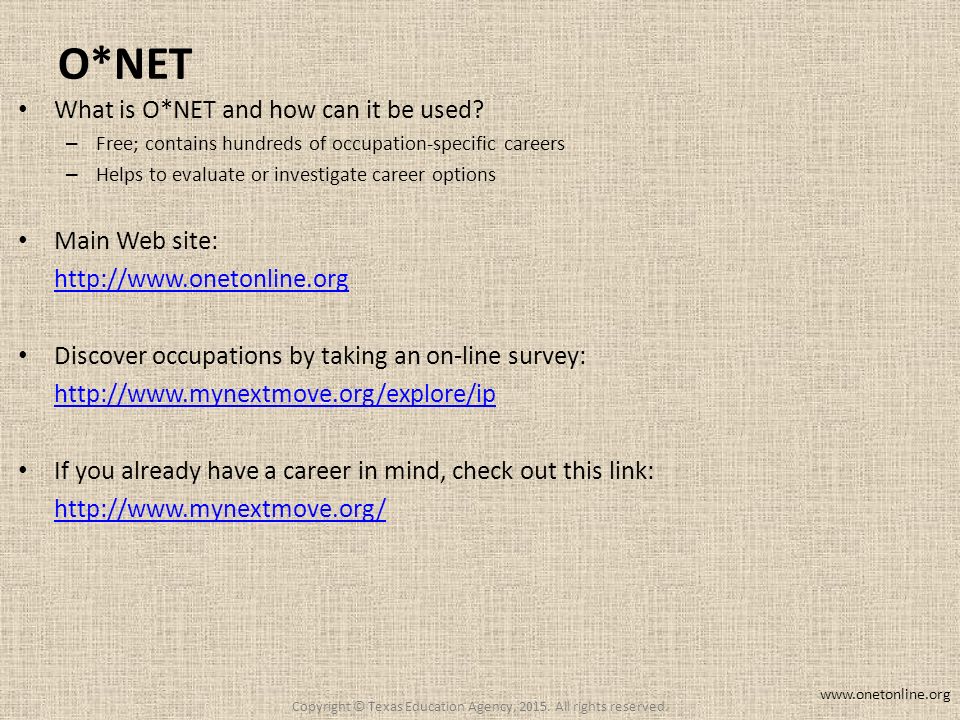 Would YOU Hire YOU? Copyright © Texas Education Agency, All rights  reserved. - ppt download