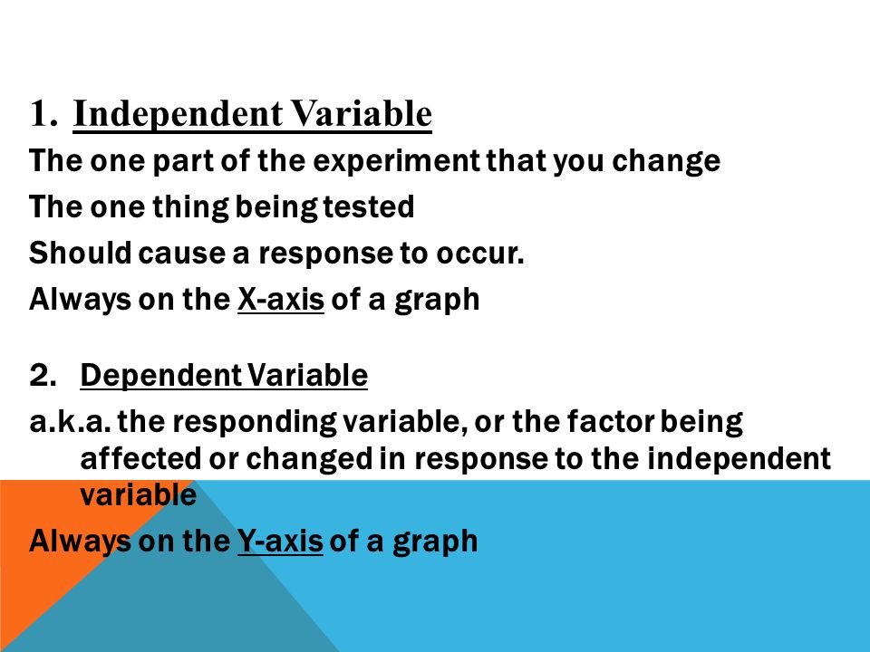 WHAT IS THE DIFFERENCE BETWEEN THE INDEPENDENT & DEPENDENT VARIABLE.