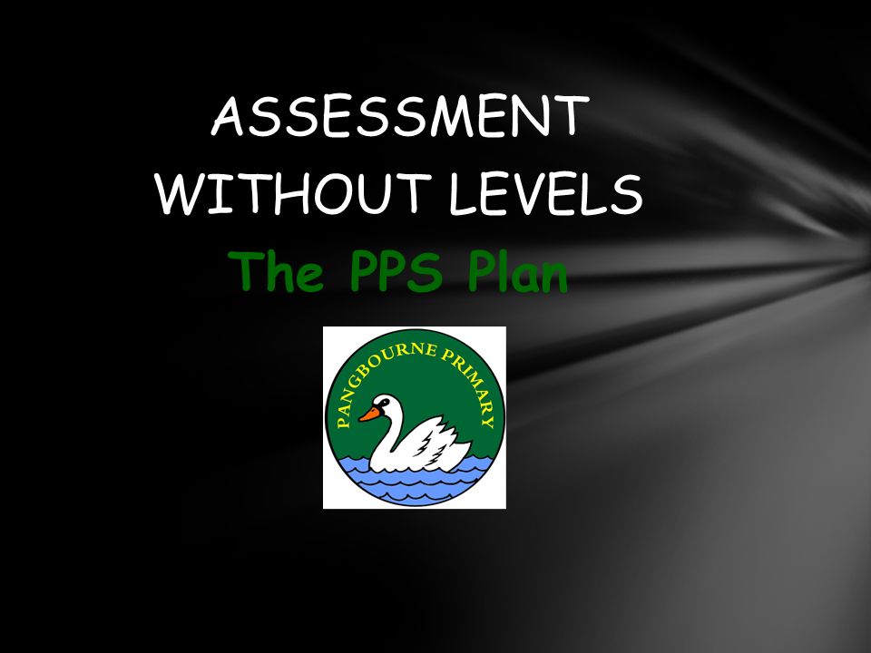 ASSESSMENT WITHOUT LEVELS The PPS Plan