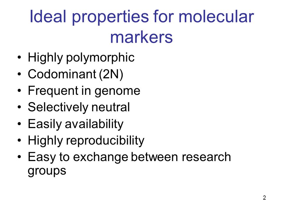 Molecular markers Non-PCR based 1courtesy of Carol Ritland. - ppt download