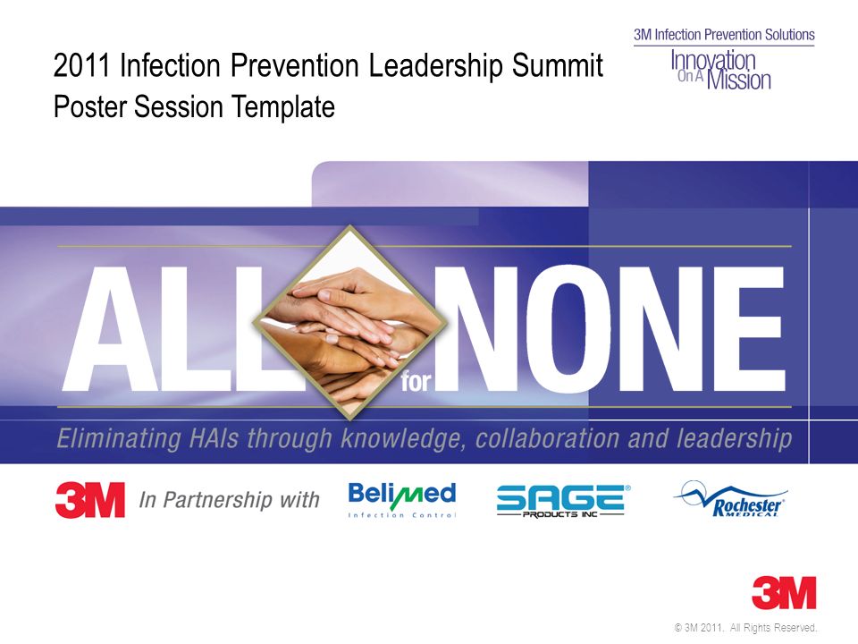 3m all rights reserved poster session template 2011 infection