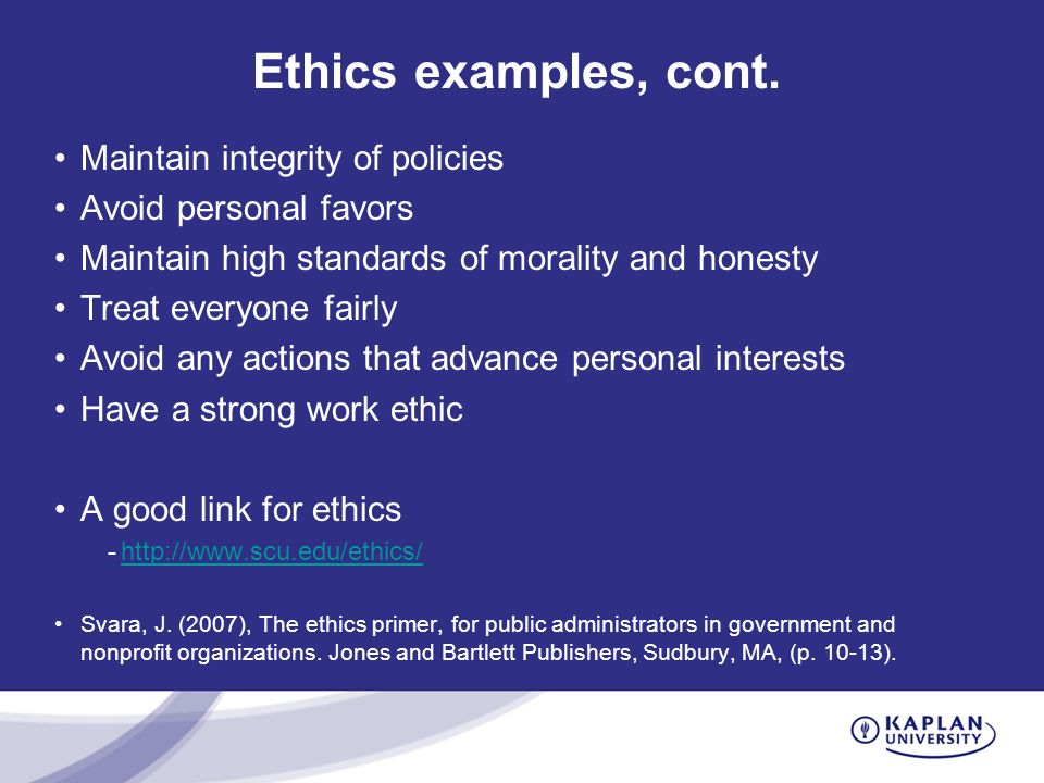 welcome to mt 140 introduction to management unit 8 seminar ethics work ethics examples