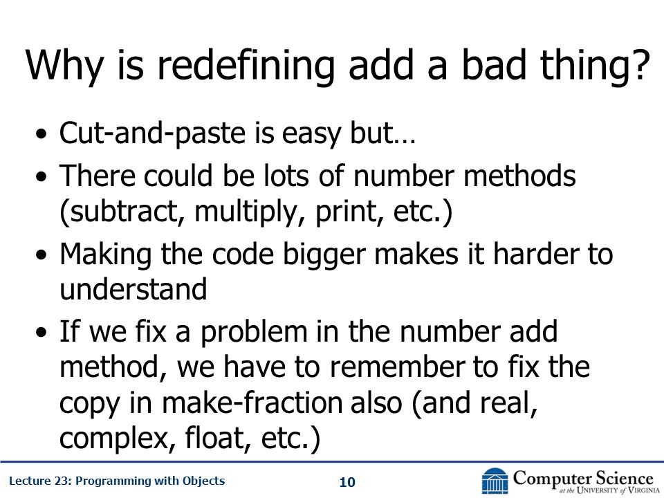 David Evans CS150: Computer Science University of Virginia Computer ...