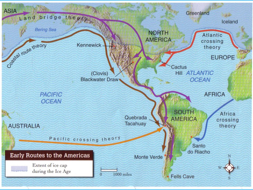 Image result for Theories about migrations to the Americas