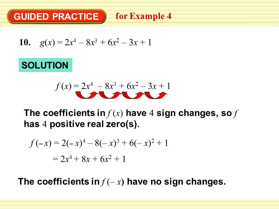 Warm Up Exercises 1 What Is The Degree Of F X 8x 6 4x 5 3x 2 Solve X 2 2x 3 0 Answer 6 1 I 2 Ppt Download
