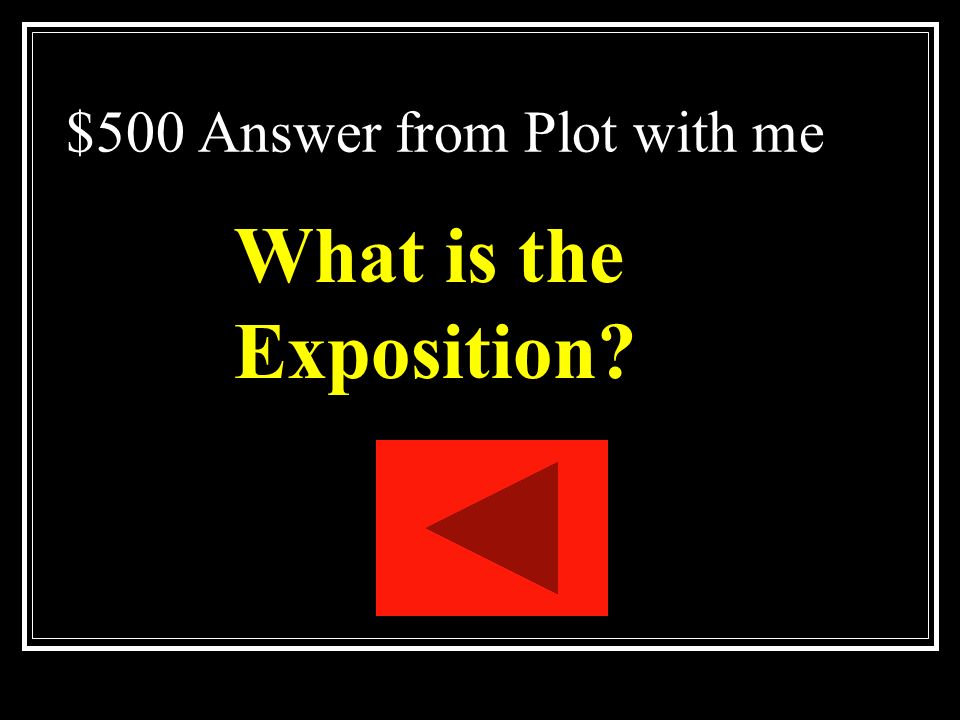 $500 Question from Plot with me.