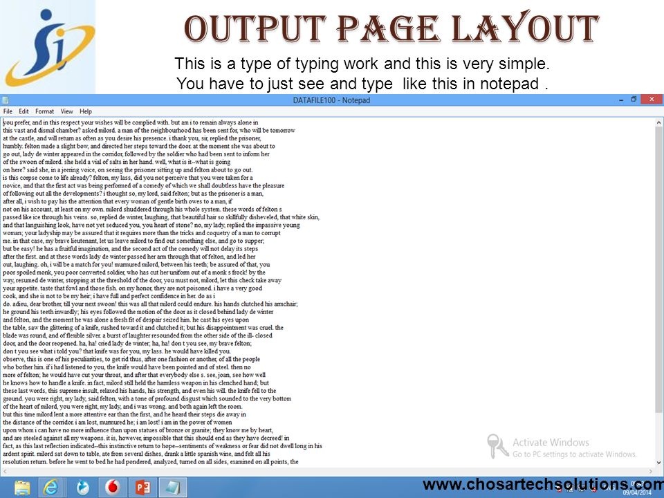 Offline E-book Page Typing Project Details - ppt download