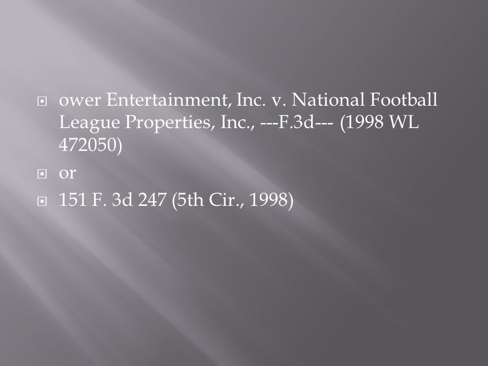  ower Entertainment, Inc. v.