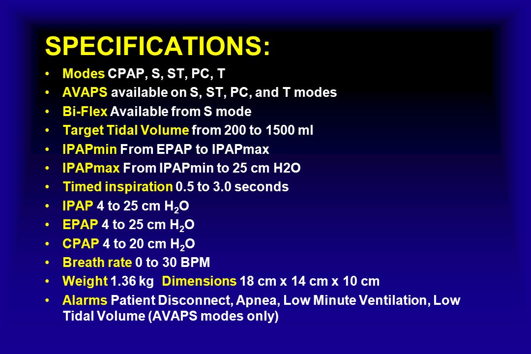 BiPAP A40 Ventilatory Support System BY AHMAD YOUNES PROFESSOR OF THORACIC  MEDICINE Mansoura Faculty of Medicine. - ppt download
