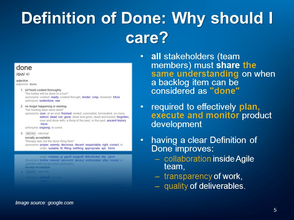 definition of done scrum
