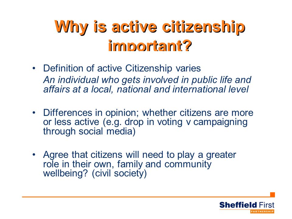 Developing A City Approach To Active Citizenship Sharon Squires ...