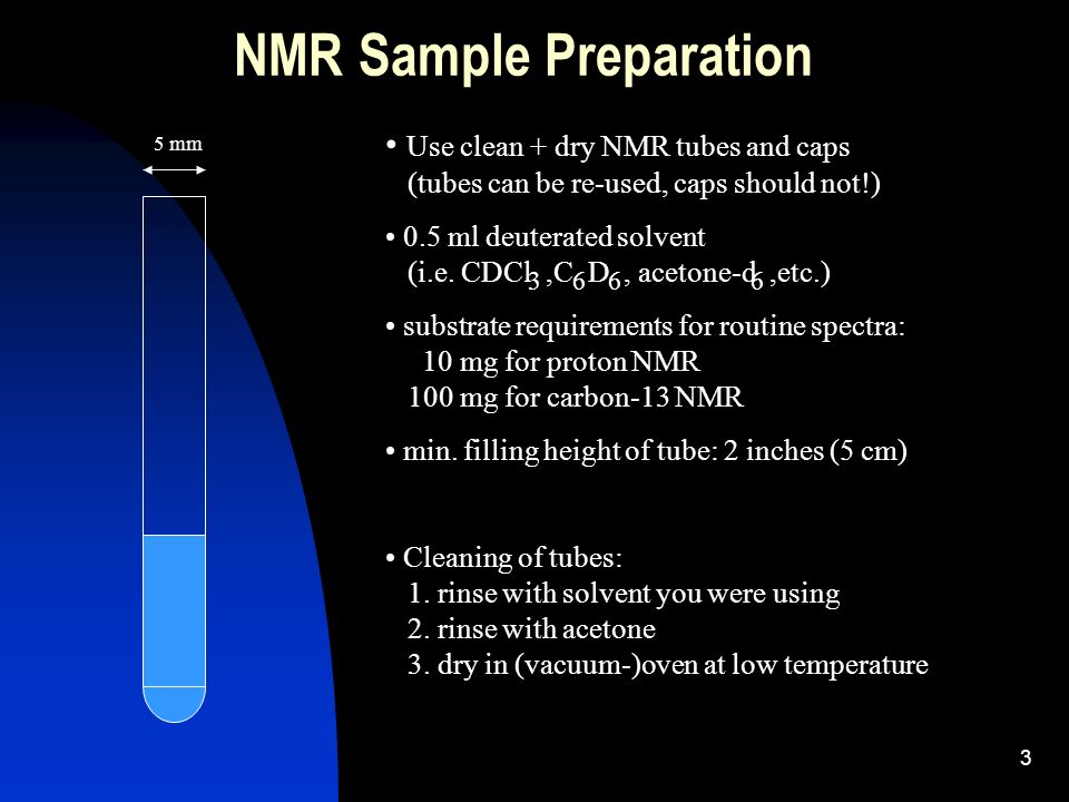 1 NMR Samples Types of NMR tubes Sample preparation. - ppt download