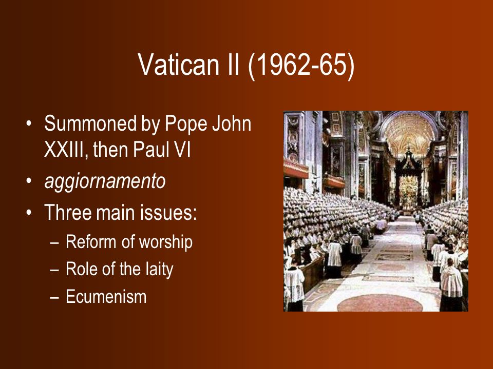 \u0026 1.Vatican Vatican ... main two doctrines I II I: history 2 \u0026