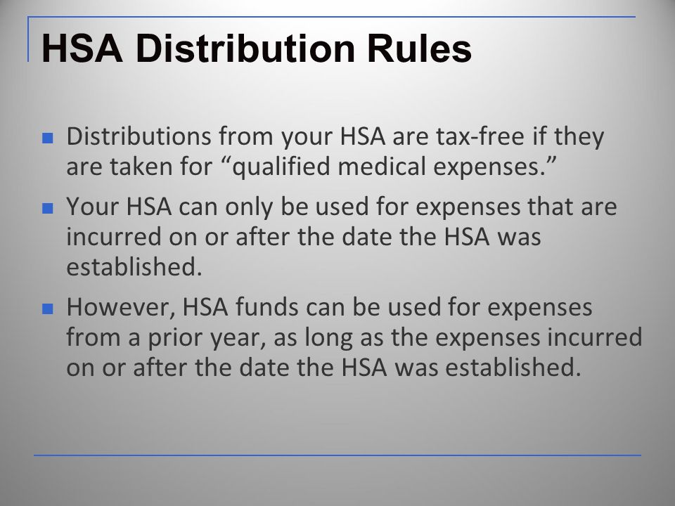 HSA Establishment Date