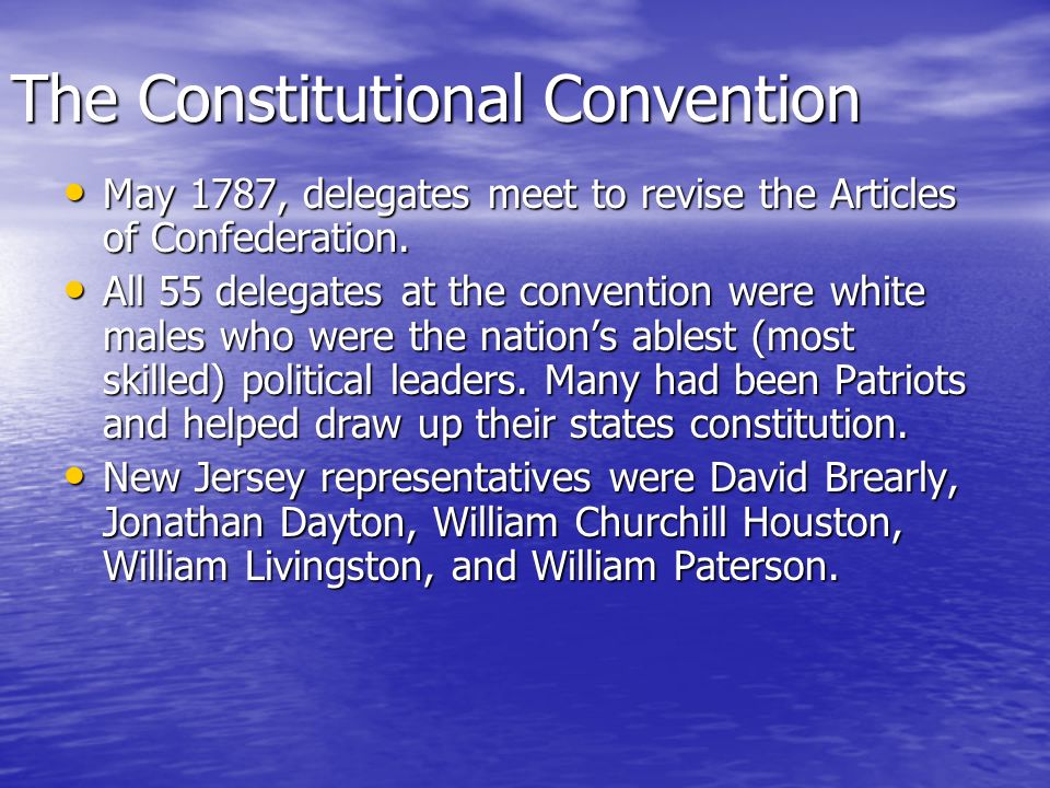 william livingston constitutional convention
