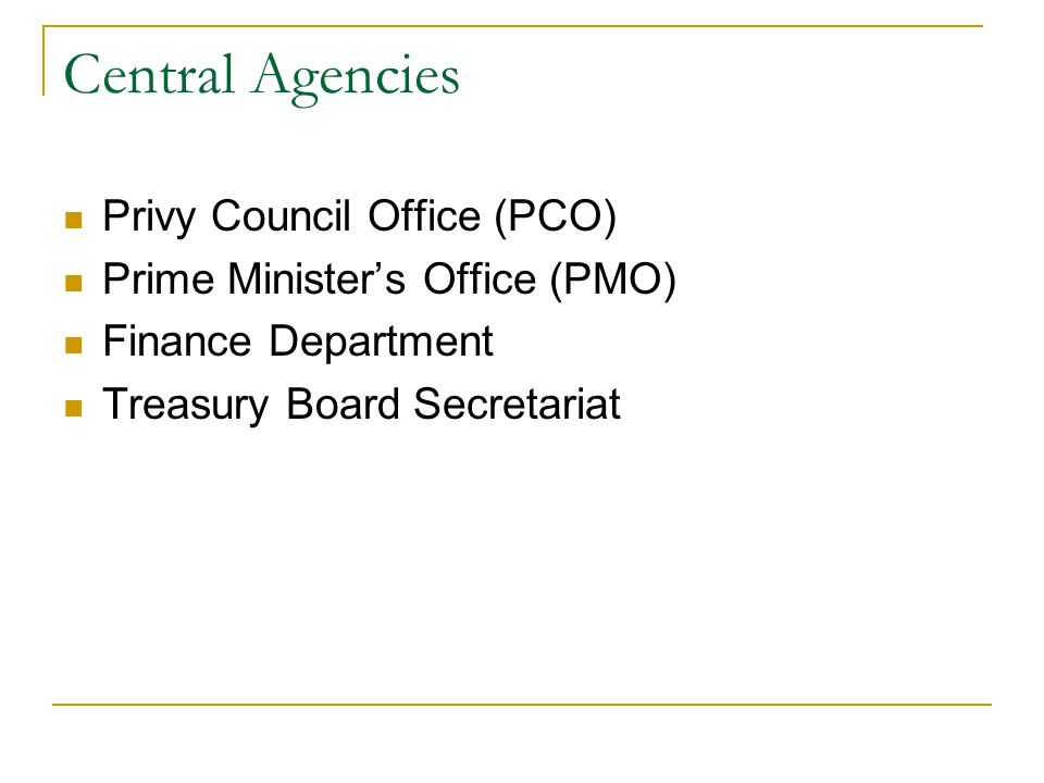 Treasury Board Secretariat Organizational Chart