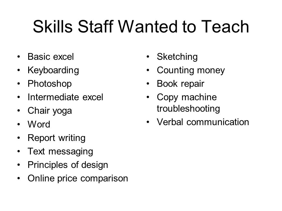 Continuous Staff Development On A Shoestring Improving Job