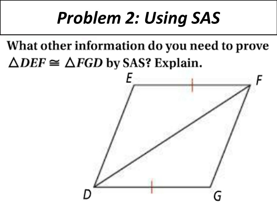 Problem 2: Using SAS