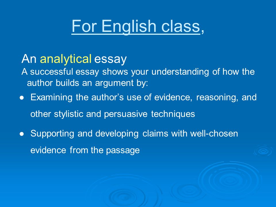 Persuasive analytical essay help