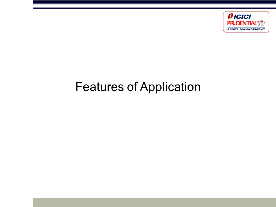 Features of Application