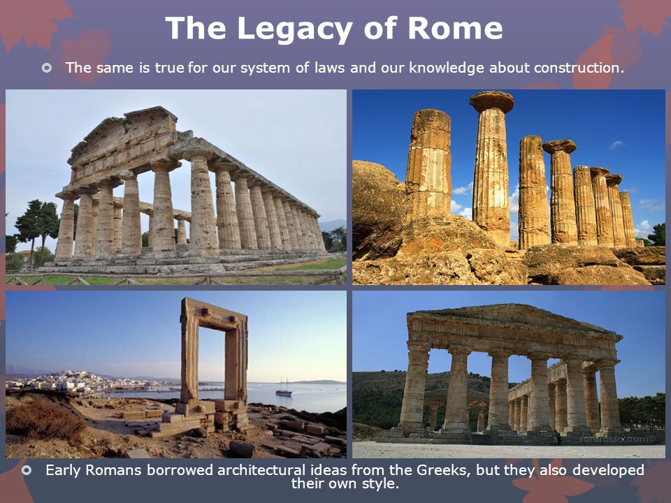 The Legacy Of Rome Main Idea Rome Passed On Many Achievements In Government Law Language And The Arts To Future Generations Ppt Download