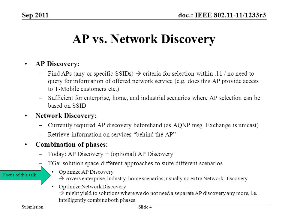 doc.: IEEE /1233r3 Submission AP vs.