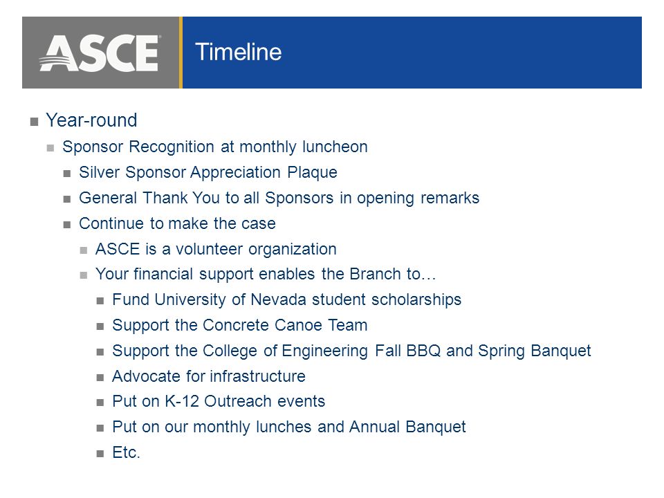 fundraising and sponsorship opportunities mike wilhelm p e m asce