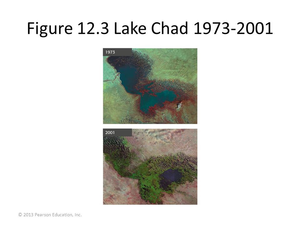 © 2013 Pearson Education, Inc. Figure 12.3 Lake Chad