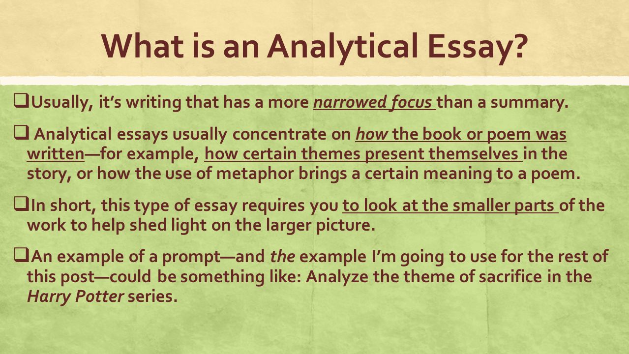 Definition and Examples of Analysis in Composition