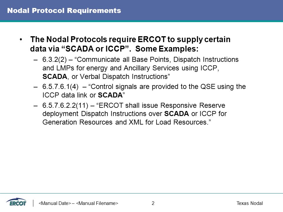 1Texas Nodal Texas Nodal ICCP Business Case By Jeyant Tamby, ERCOT. - ppt  download