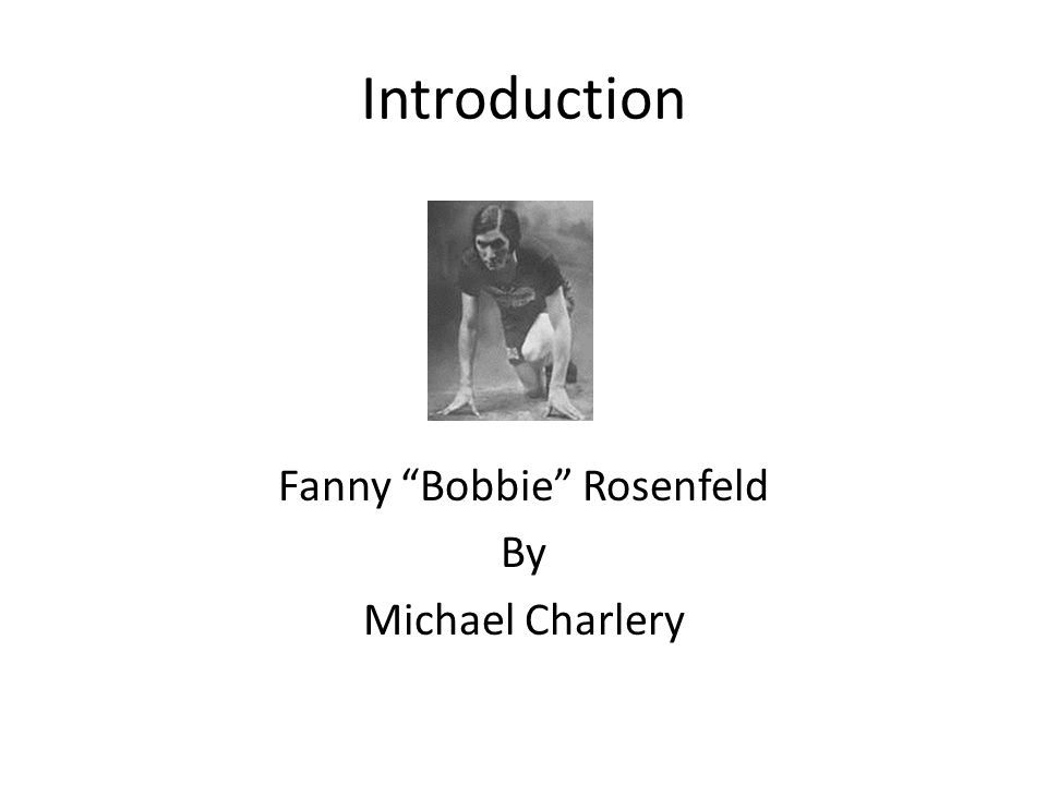 fanny bobbie rosenfeld