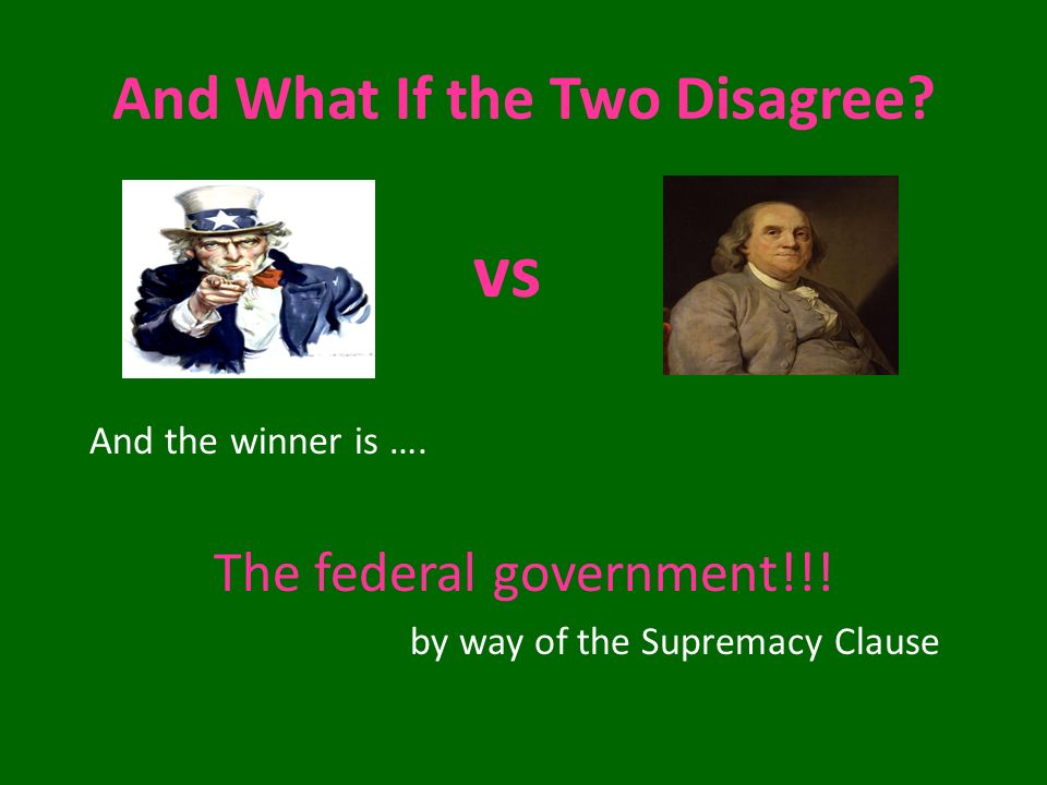And What If the Two Disagree. And the winner is ….