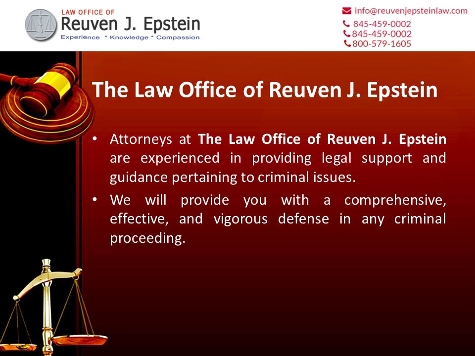 The Law Office of Reuven J. Epstein Attorneys at The Law Office of Reuven J.