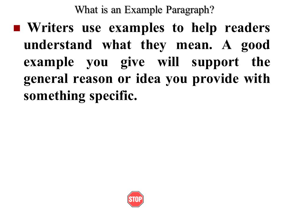 What is  an example of?