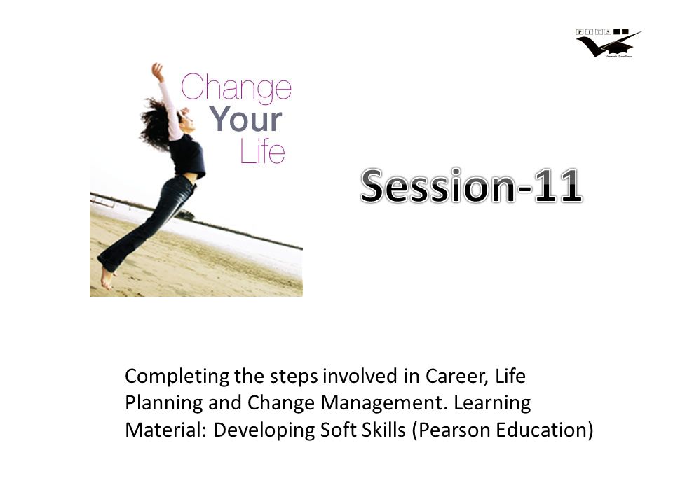 Completing the steps involved in Career, Life Planning and Change Management.