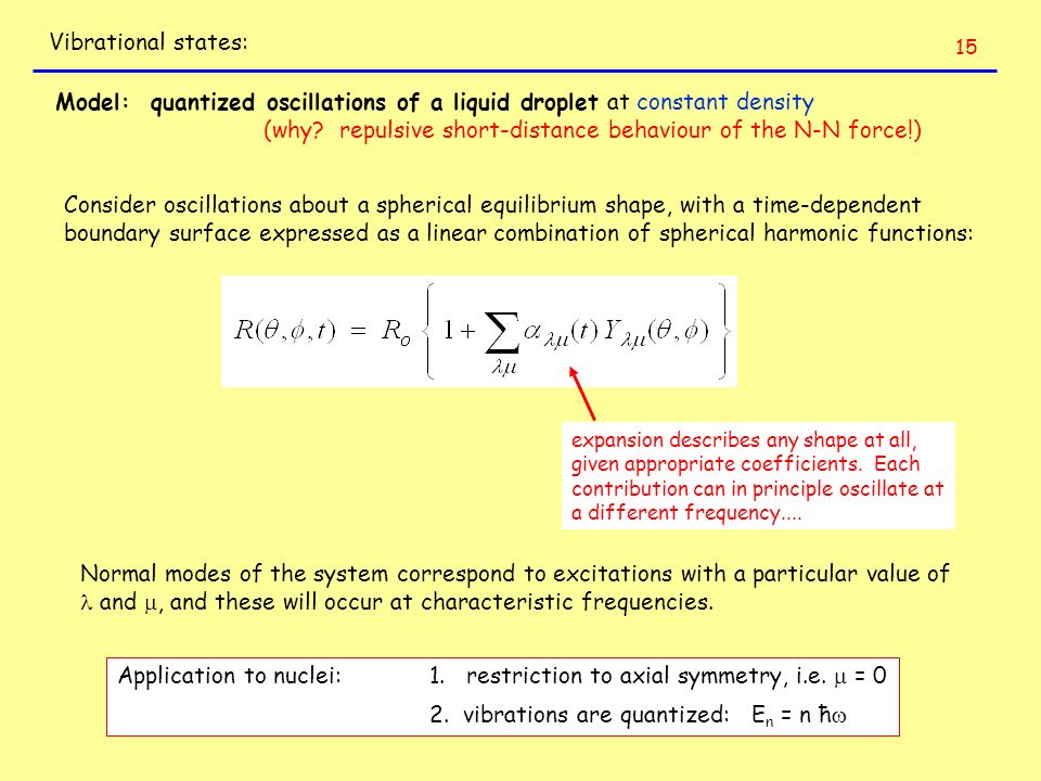 Lecture 23: Applications of the Shell Model 27/11/ Generic pattern of single particle states solved in a Woods-Saxon (rounded square well) - ppt download