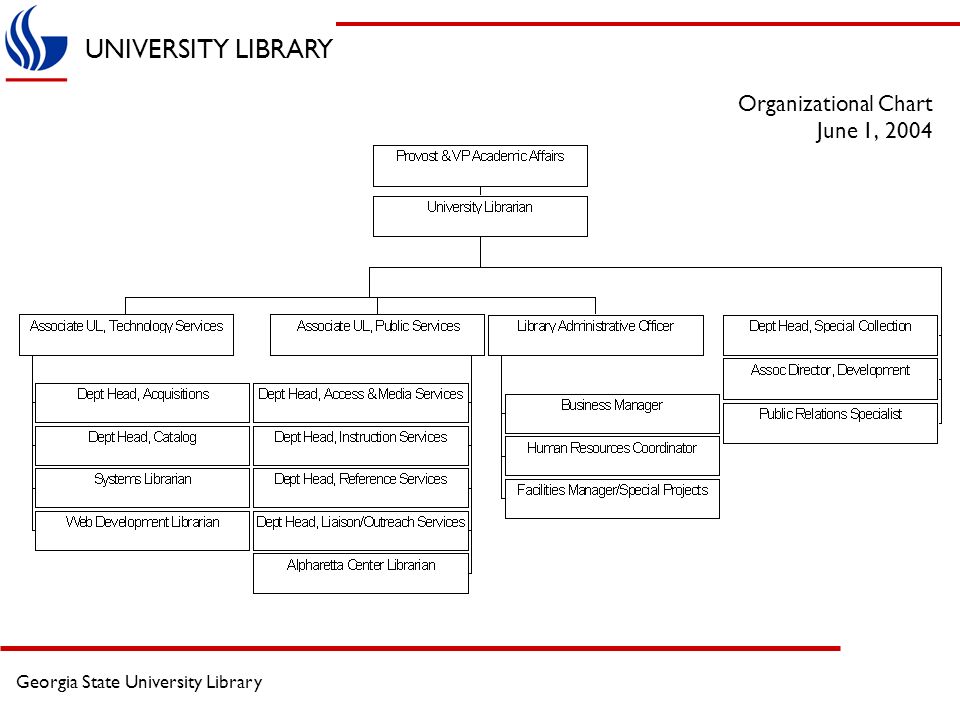 Georgia State University Organizational Chart