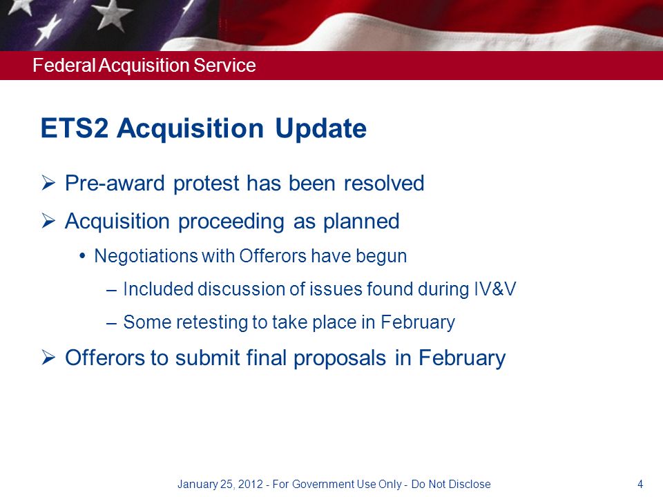 Federal Acquisition Service Ets2 Transition Planning Meeting 19 Ets2 Transition Planning Meeting 19 January 25 Ppt Download