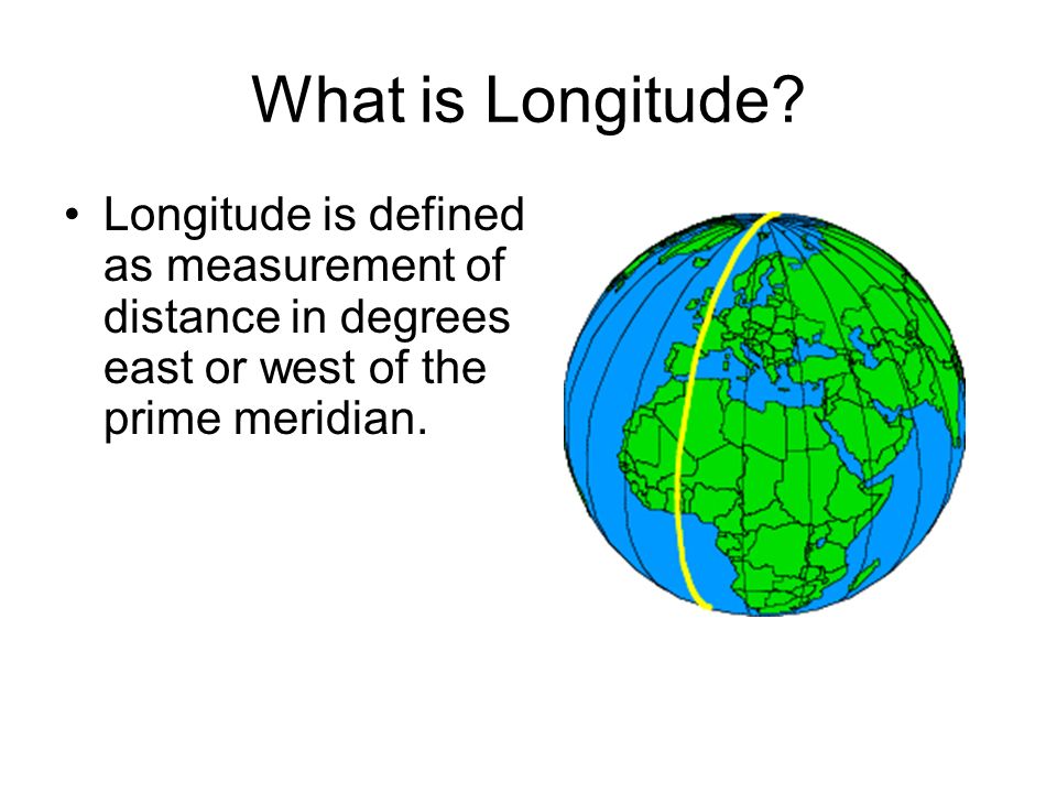 What is Longitude.