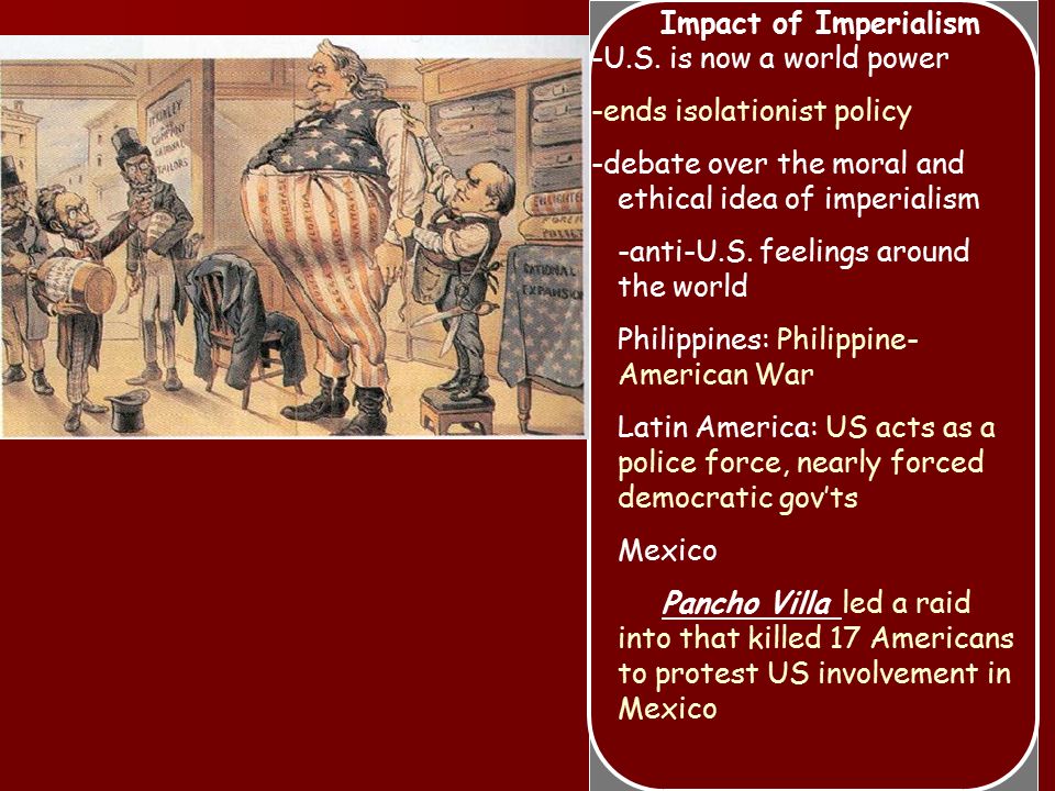 Impact of Imperialism -U.S.