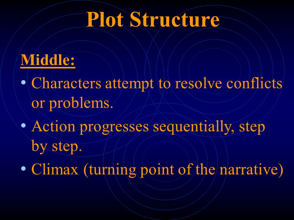 Plot Structure Beginning: Enticing opening to capture readers’ interest.