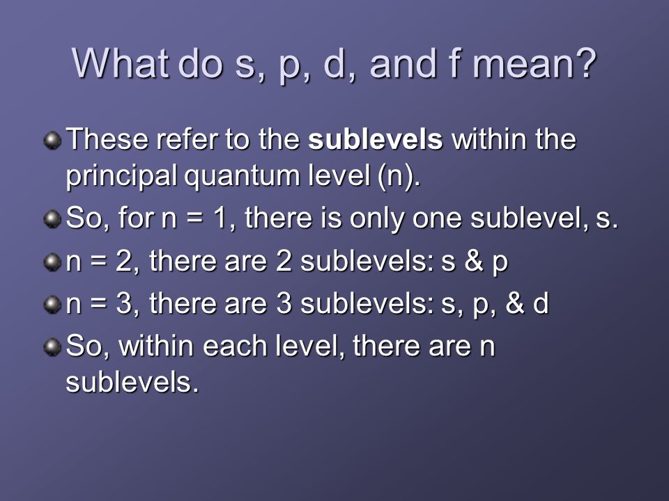 Cosa sono S e P?