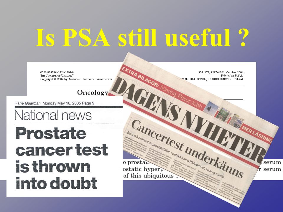 Is PSA still useful